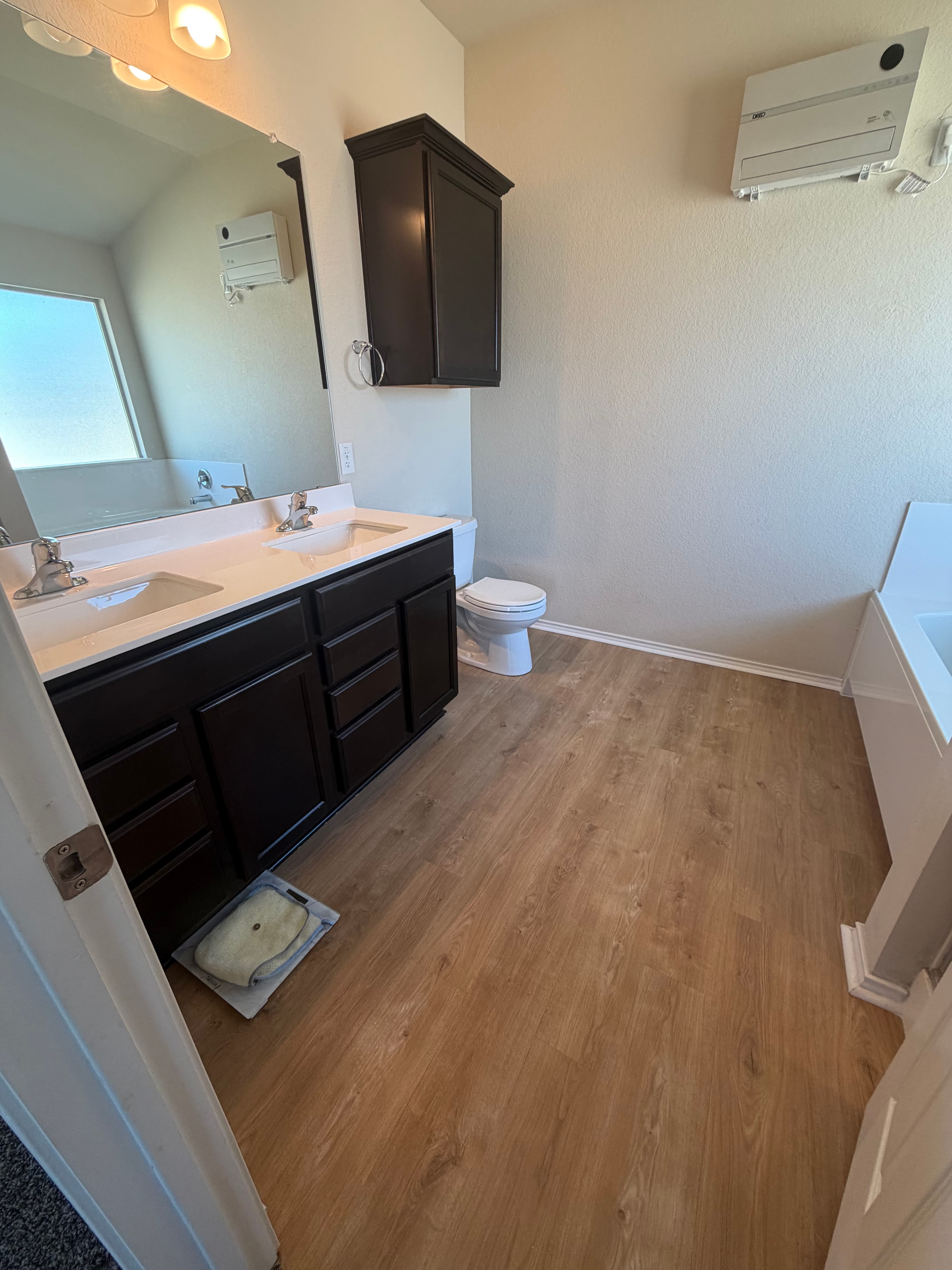 Clean bathroom vanity