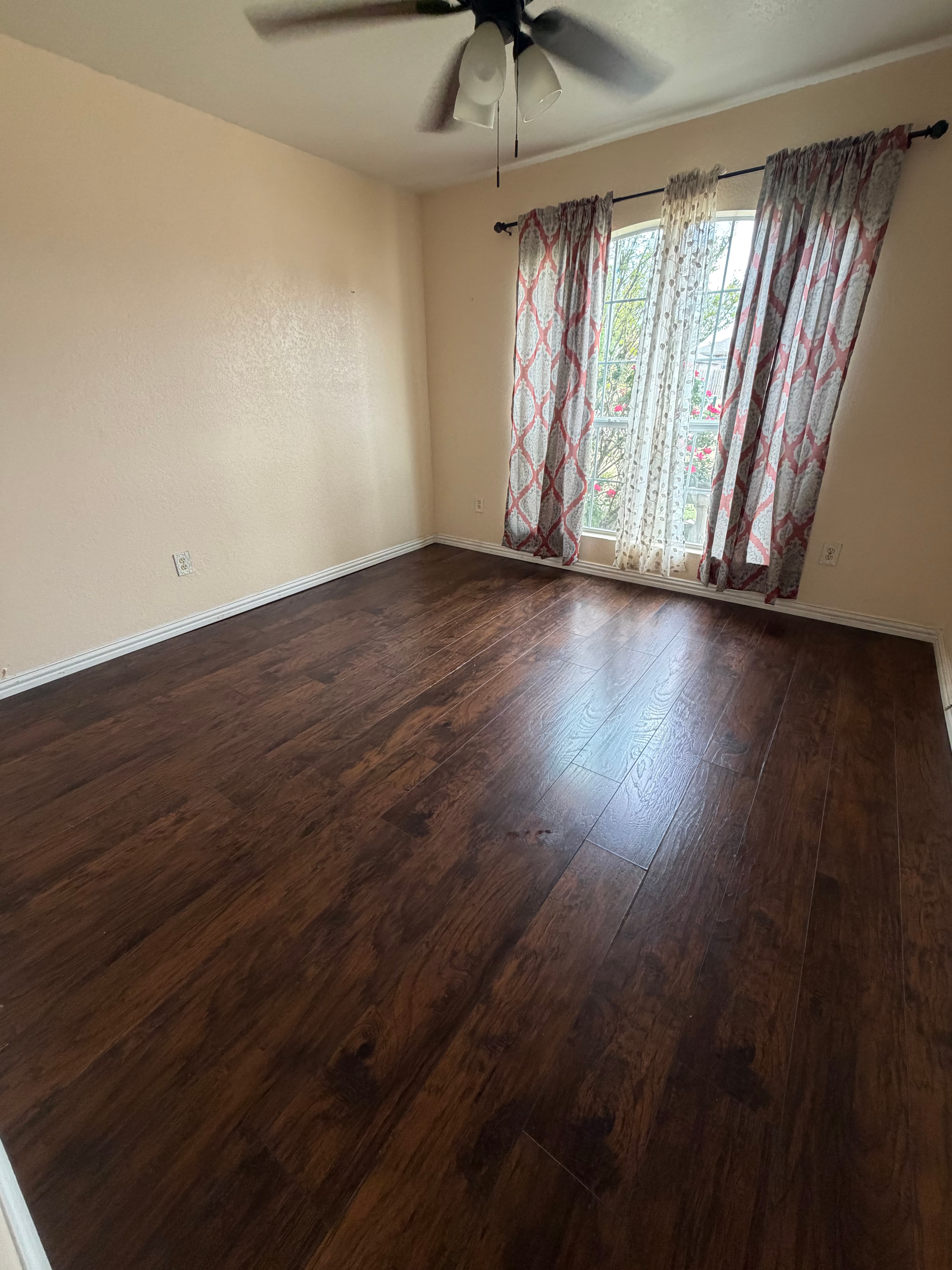 Hardwood floor bedroom